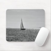Cooles modernes Foto von Segelbooten im Sommer Mousepad (Mit Mouse)