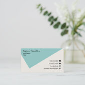 Cooles modernes geometrisches Corporate Visitenkarte (Stehend Vorderseite)