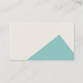 Cooles modernes geometrisches Corporate Visitenkarte (Rückseite)