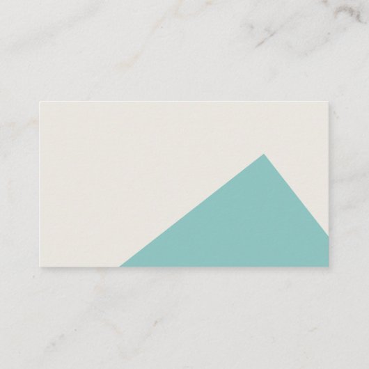 Cooles modernes geometrisches Corporate Visitenkarte (Rückseite)