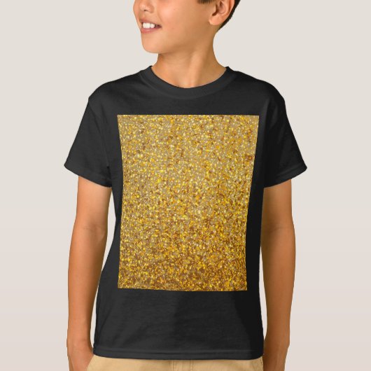 COOLES MODERNES GOLD MIT GLITZER T-Shirt (Vorderseite)