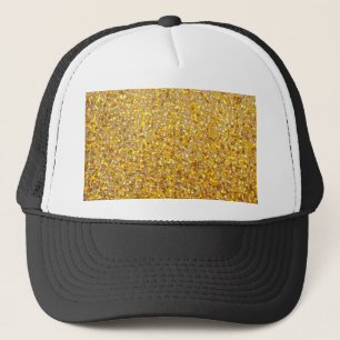 COOLES MODERNES GOLD MIT GLITZER TRUCKERKAPPE