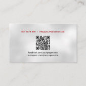 Cooles, modernes Gym-Fitness-Center-Logo Visitenkarte (Rückseite)