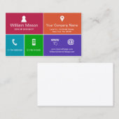 Cooles modernes Metrodesign - Visitenkarte (Vorne/Hinten)