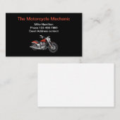 Cooles modernes Motorrad Visitenkarte (Vorne/Hinten)