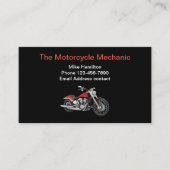 Cooles modernes Motorrad Visitenkarte (Vorderseite)