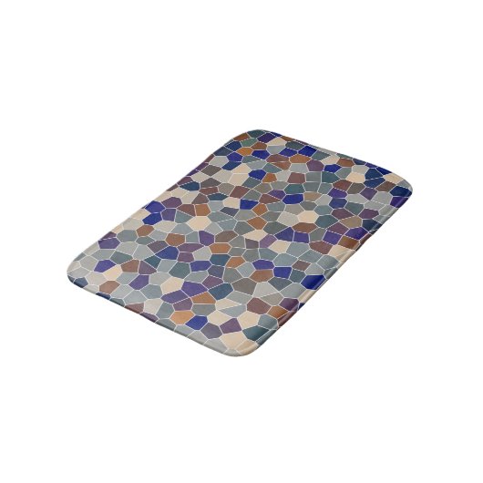 Cooles modernes Muster Badematte (Schrägansicht)