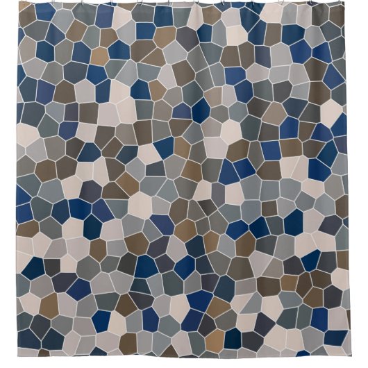 Cooles modernes Muster Duschvorhang (Vorderseite)