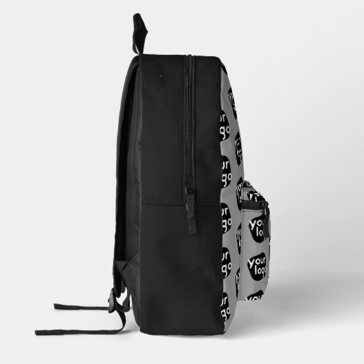 Cooles, modernes Muster, Schlicht-hellgrau Logo hi Bedruckter Rucksack (Links)
