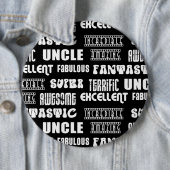 Cooles modernes Onkel-Design:Positive Worte Button (Beispiel)