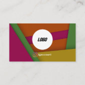 Cooles, modernes QR-Logo Visitenkarte (Rückseite)