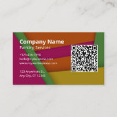 Cooles, modernes QR-Logo Visitenkarte (Vorderseite)