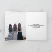 Cooles, modernes Rosa Foto Collage Grid 21 Geburts Karte (Innenseite)