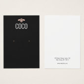 Cooles, modernes Schmuckstück mit schwarzer Beere (Vorne & Hinten)