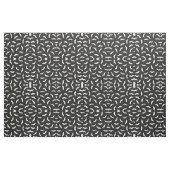 Cooles modernes Schwarz-weißes Mustache-Muster Stoff (Fat Quarter (45,7 x 55,9 cm))