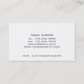 Cooles modernes Sportwagengeschäft Visitenkarte (Rückseite)