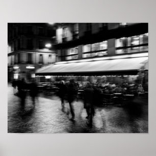 Cooles, modernes, städtisches blurry Paris Poster
