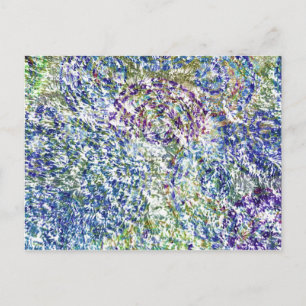 Cooles, modernes, trendiges, buntes, abstraktes Am Postkarte