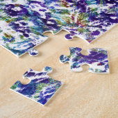 Cooles, modernes, trendiges, buntes, abstraktes Am Puzzle (Seite)