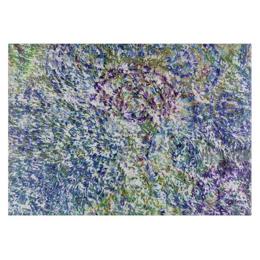 Cooles, modernes, trendiges, buntes, abstraktes Am Schneidebrett (Vorderseite)