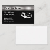 Cooles, modernes Uber-Fahrrad-Hailing Visitenkarte (Vorne/Hinten)