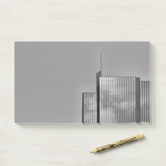 Cooles, modernes urbanes Foto Post-it Klebezettel (Auf Schreibtisch)