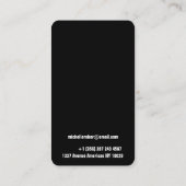 Cooles modernes vertikales Doppeltes versah mit Visitenkarte (Rückseite)