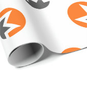 Cooles Monero-Kryptowährungs-Münzzeichen Geschenkpapier (Rolleneckpunkt)
