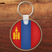 Cooles mongolisches FlaggenSiegel Schlüsselanhänger (Vorderseite)