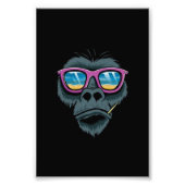 Cooles Monkey-Poster Fotodruck (Vorne)