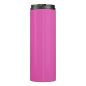 Cooles Monochrome Pink Trendy Script Monogram Thermosbecher (Rückseite)