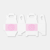 Cooles Monogramm, Angesagter Logo-Stil | Rosa und  Geschenkschachtel (Ungefaltet)