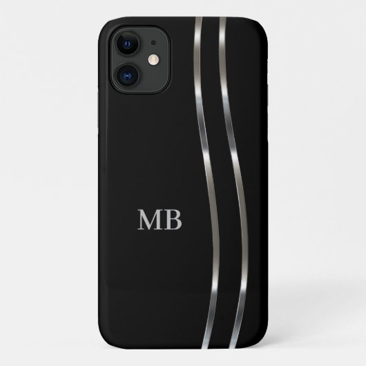 Cooles Monogramm für moderne Männer Case-Mate iPhone Hülle (Rückseite)