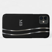 Cooles Monogramm für moderne Männer Case-Mate iPhone Hülle (Rückseite (Horizontal))