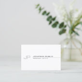 Cooles Monogramm Modernes Berufliches Smart Trendy Visitenkarte (Stehend Vorderseite)
