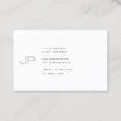 Cooles Monogramm Modernes Berufliches Smart Trendy Visitenkarte (Rückseite)
