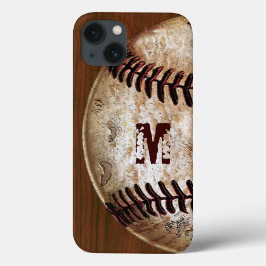 Cooles Monogramm, Number Baseball iPhone 6S Hüllen (Rückseite)