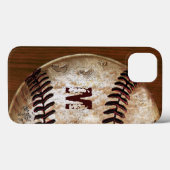 Cooles Monogramm, Number Baseball iPhone 6S Hüllen (Rückseite (Horizontal))
