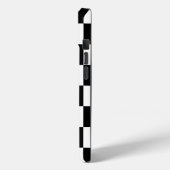 Cooles Monogramm Schwarz-weißes Prüfmuster Case-Mate iPhone Hülle (Rückseite / Links)