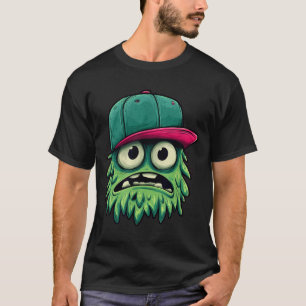Cooles Monster mit Mütze für Snapback-Fans T-Shirt