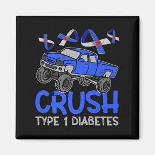 Cooles Monster Truck Cruype T1 Diabetes Awareness  Magnet