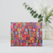 Cooles Mosaik Postkarte (Stehend Vorderseite)
