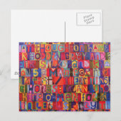 Cooles Mosaik Postkarte (Vorne/Hinten)