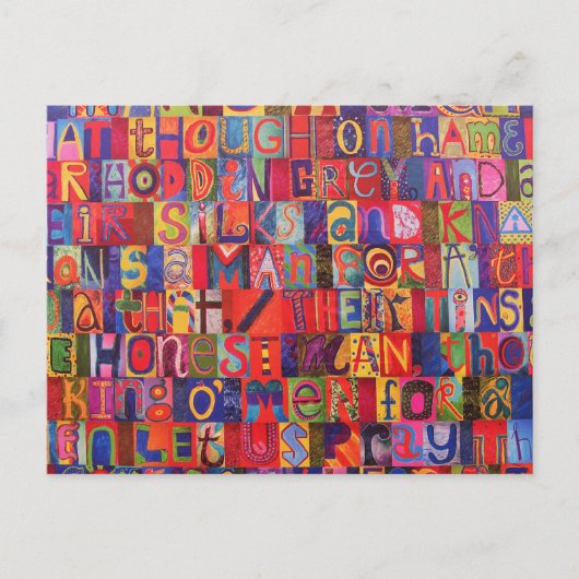Cooles Mosaik Postkarte (Vorderseite)
