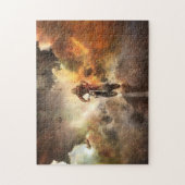 Cooles Motocross Bike Highway Puzzle (Vertikal)