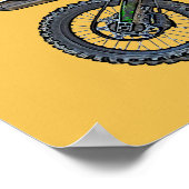 Cooles Motocross Extreme Freestyle Stunt Art 4 Poster (Ecke)