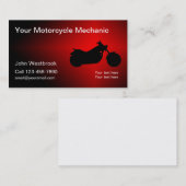 Cooles Motorrad-Mechanikthema Visitenkarte (Vorne/Hinten)