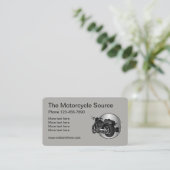 Cooles Motorrad-Thema Visitenkarte (Stehend Vorderseite)