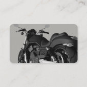 Cooles Motorrad-Thema Visitenkarte (Rückseite)
