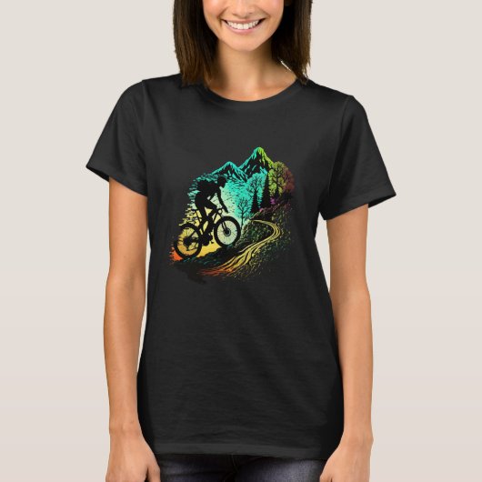 Cooles Mountainbike MTB Bike für Männer Frauen Kin T-Shirt (Vorderseite)